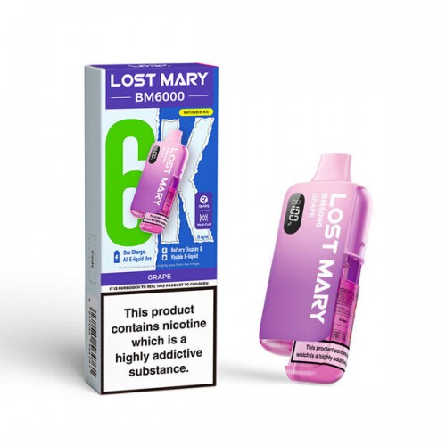 Lost Mary BM6000 Pre Filled Pod Kit [Grape 20mg]