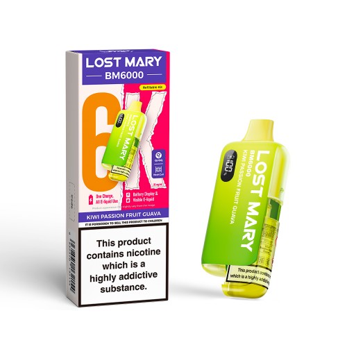 Lost Mary BM6000 Pre Filled Pod Kit [Kiwi Passion Fruit Guava 20mg]