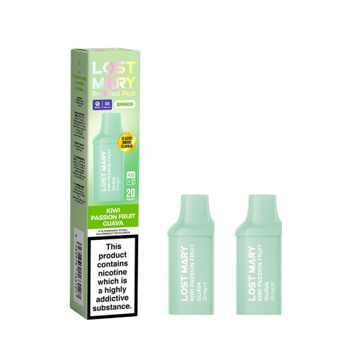 Lost Mary BM600 Pre Filled Pod - 2 Pack [Kiwi Passionfruit Guava 20mg]