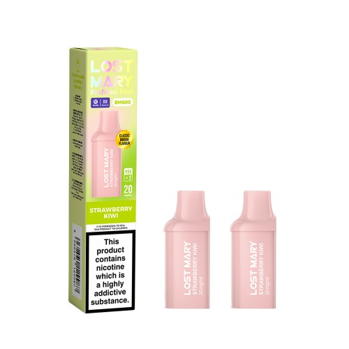 Lost Mary BM600 Pre Filled Pod - 2 Pack [Strawberry Kiwi 20mg]