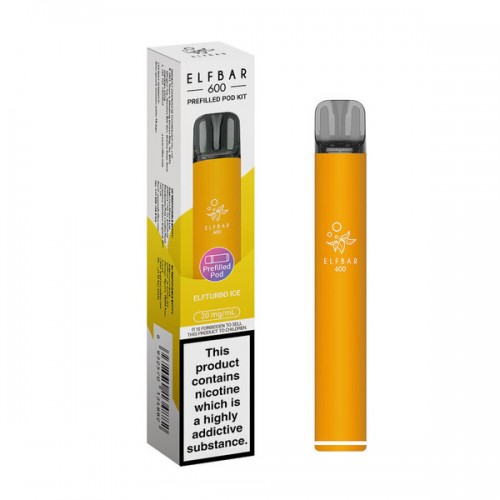Elf Bar 600 Pre Filled Pod Kit [Elfturbo Ice 20mg]