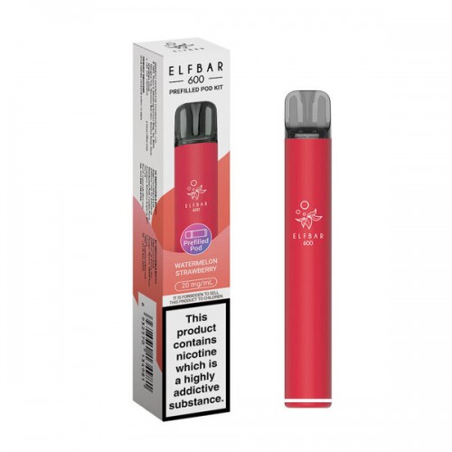 Elf Bar 600 Pre Filled Pod Kit [Watermelon Strawberries 20mg]