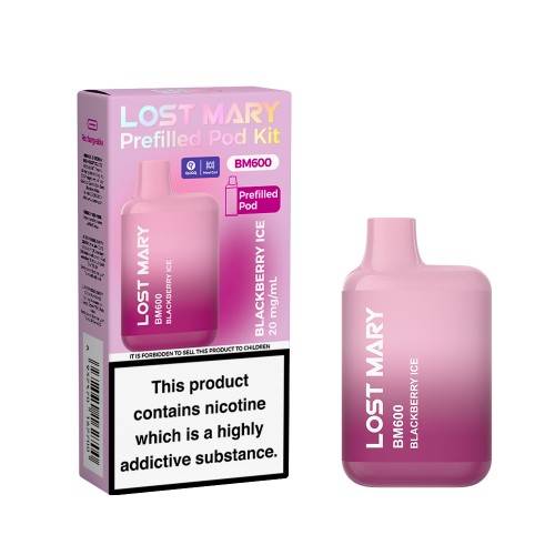 Lost Mary BM600 Pre Filled Pod Kit [Blackberry Ice 20mg]