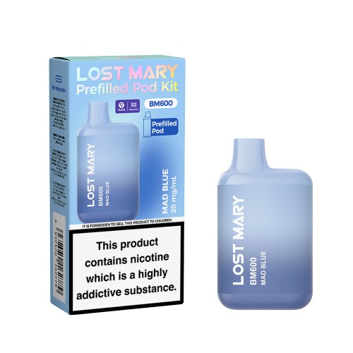 Lost Mary BM600 Pre Filled Pod Kit [Mad Blue 20mg]