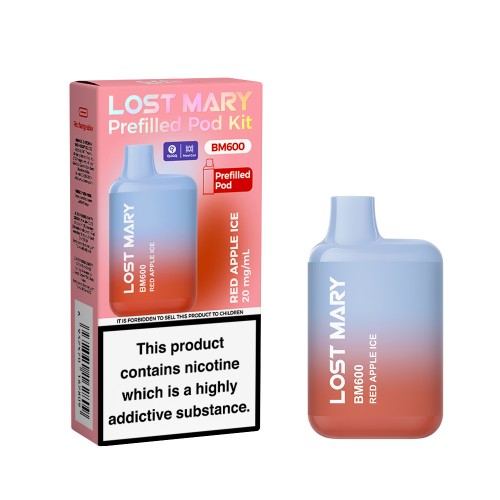 Lost Mary BM600 Pre Filled Pod Kit [Red Apple Ice 20mg]