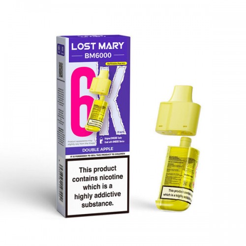 Lost Mary BM6000 Pod & Refill [Double Apple 20mg]