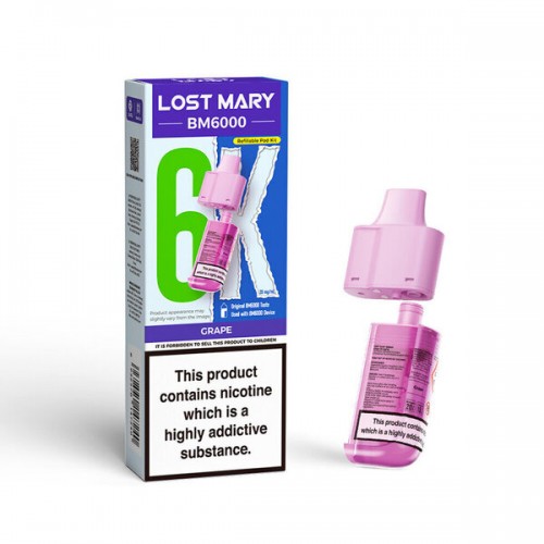 Lost Mary BM6000 Pod & Refill - Grape [20mg]