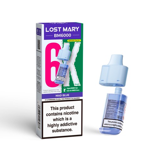 Lost Mary BM6000 Pod & Refill - Mad Blue [20mg]