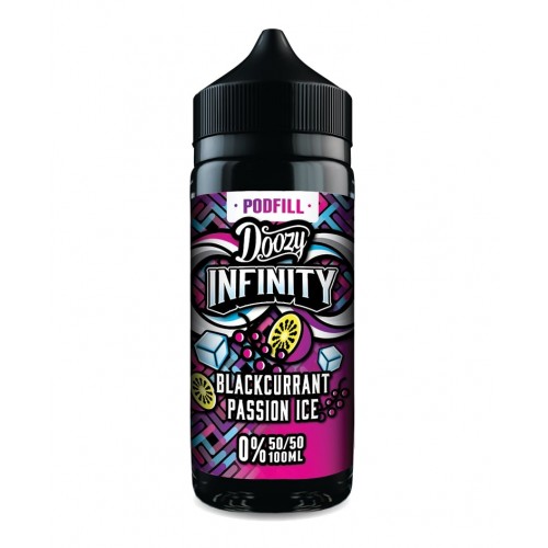Doozy Vape - Infinity Pod Fill - 100ml [Blackcurrant Passion Ice 50/50]