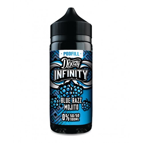Doozy Vape - Infinity Pod Fill - 100ml [Blue Razz Mojito 50/50]