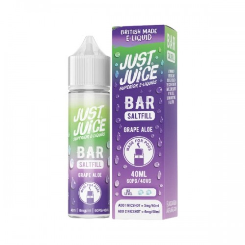 Just Juice Bar - 40ml - Grape Aloe - Saltfill [0MG]