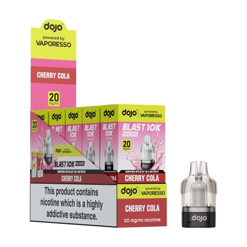 DOJO BLAST 10K/30K Prefilled Pod (Powered by Vaporesso) [Cherry Cola 20mg]
