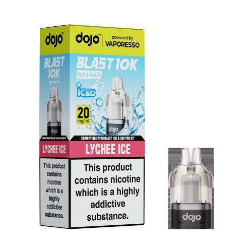 DOJO BLAST 10K/30K Prefilled Pod (Powered by Vaporesso) [Lychee Ice 20mg]