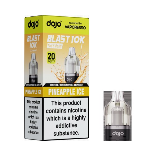 DOJO BLAST 10K/30K Prefilled Pod (Powered by Vaporesso) [Pineapple Ice 20mg]