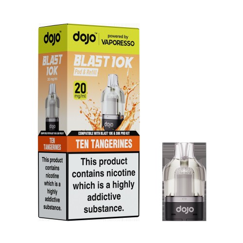 DOJO BLAST 10K/30K Prefilled Pod (Powered by Vaporesso) [Ten Tangerines 20mg]