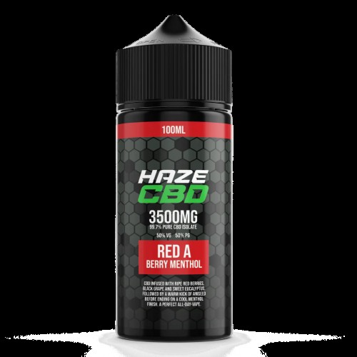 Haze CBD E-Liquid - 100ml [Red A 3500mg]