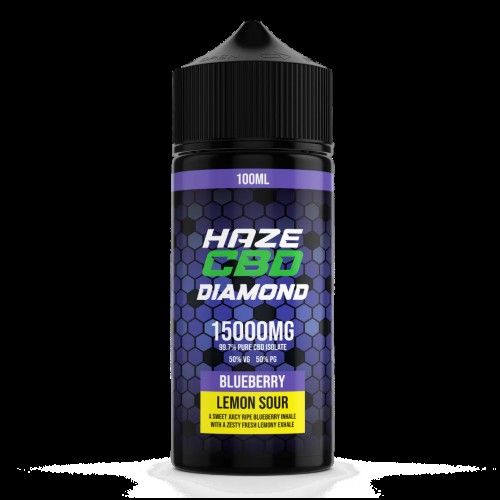 Haze CBD Diamond E-Liquid [Blueberry Lemon Sour 15000mg]