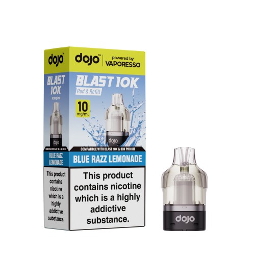 DOJO BLAST 10K Prefilled Pod (Powered by Vaporesso) [Blue Razz Lemonade 10mg]