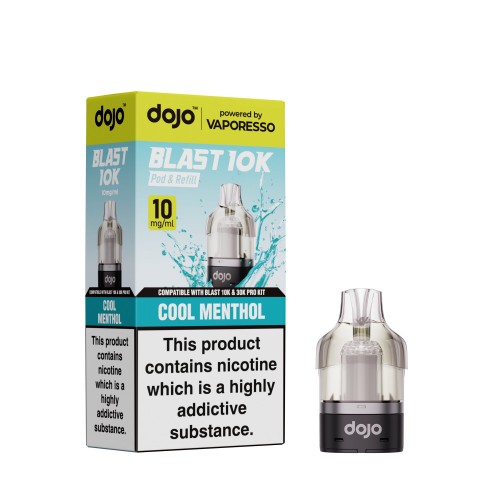 DOJO BLAST 10K Prefilled Pod (Powered by Vaporesso) [Cool Menthol 10mg]