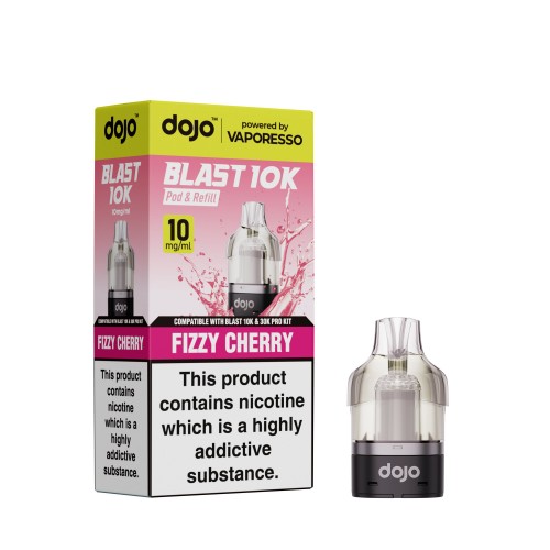 DOJO BLAST 10K Prefilled Pod (Powered by Vaporesso) [Fizzy Cherry 10mg]