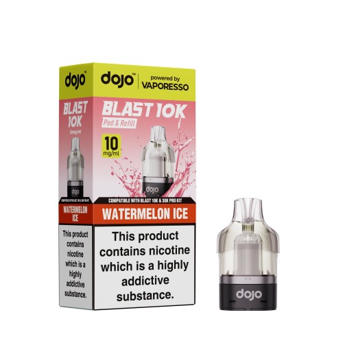 DOJO BLAST 10K Prefilled Pod (Powered by Vaporesso) [Watermelon Ice 10mg]