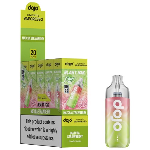 DOJO BLAST 10K Fresh Kit (Powered by Vaporesso) [Matcha Strawberry 20mg]