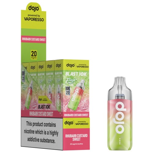 DOJO BLAST 10K Fresh Kit (Powered by Vaporesso) [Rhubarb Custard Sweet 20mg]