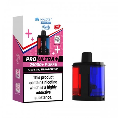 Hayati Pro Ultra+ Replacement - Pod [Grape GB / Strawberry GB]