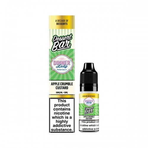 Dinner Lady Dessert Bar - Nic Salt - Apple Crumble Custard [10MG]