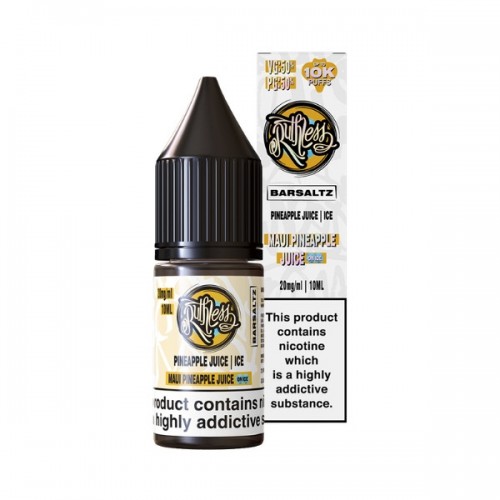 Ruthless Bar Saltz - Nic Salt - Maui Pineapple Juice On Ice [10MG]