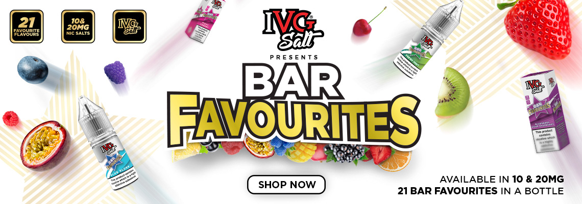 New From IVG -  Bar Favourites Nic Salt Range - Order Now at Smoke Purer!!!