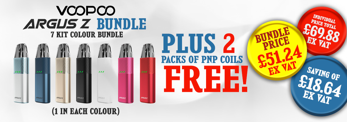 Voopoo Bundle - Buy 7 Argus Z Pod Kits and Get 10 PNP Coils Free - Order Now at Smoke Purer!!!