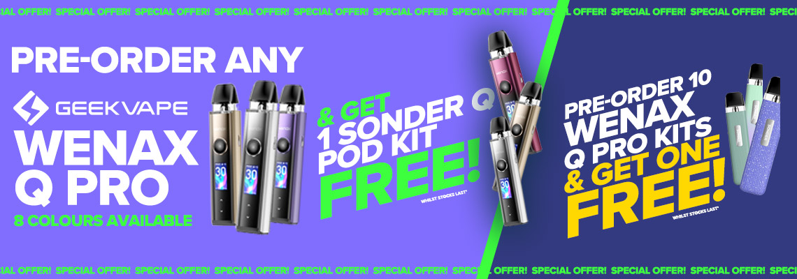 Special Offers - Buy Wenax Q Pro Kits and Get Free Sonder Q Kits