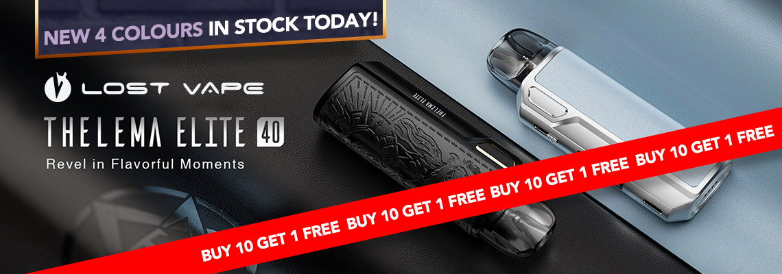 Lost Vape Thelema Elite - 4 New Colours - Buy 10 Get 1 Free Whil