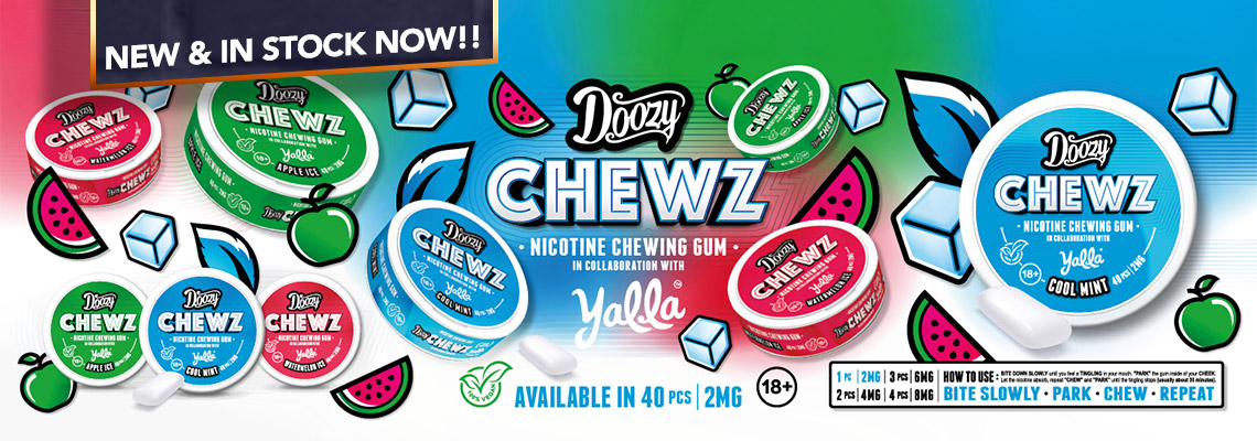 New Doozy Chewz Nicontine Chewing Gum - Order Now at Smoke Purer