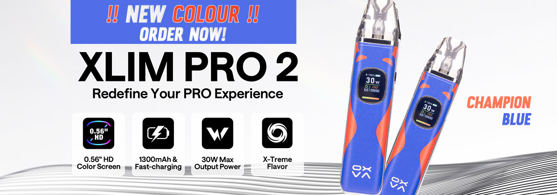 Oxva Xlim Pro 2 Pod Kit - New Limited Edition Colour Blue Orange