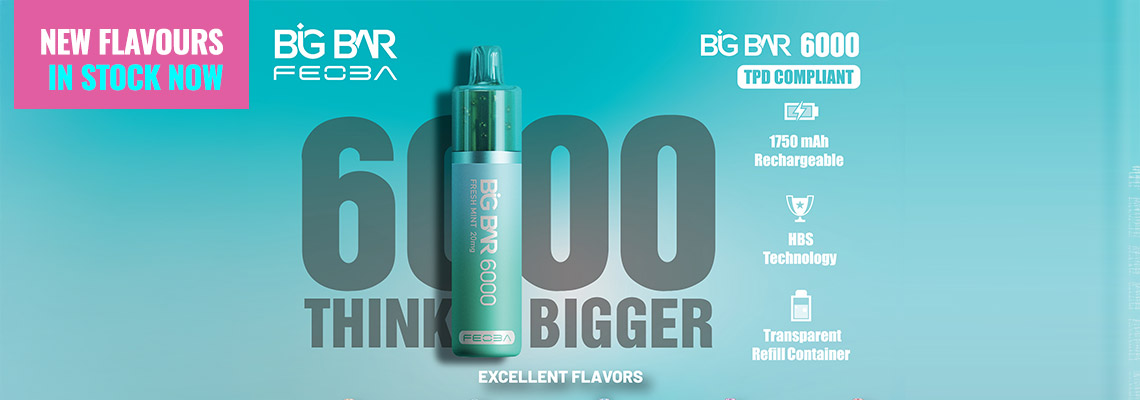 Feoba Big Bar 6000 - 10 New Flavours - Order Now at Smoke Purer!