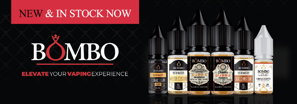 New Bombo Nic Salts - 6 Flavours Available in 10mg & 20mg - 