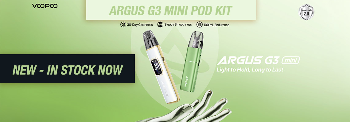 New Voopoo Argus G3 Mini Pod Kit - Order Now at Smoke Purer!!!