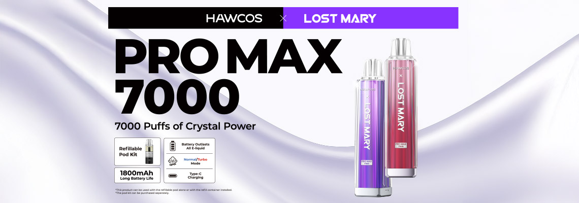 New Lost Mary x Hawcos Pro Max 7000 Pod Kit & Refills - Orde