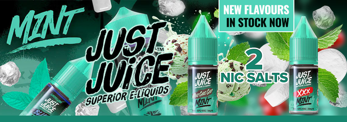 Just Juice Mint Nic Salt - 2 New Flavours in 5/10/20mg - Order N