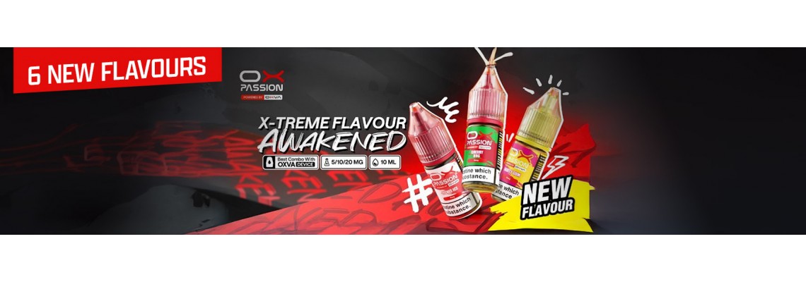 Ox Passion Nic Salts - 5 New Flavours Available in 5/10/20mg - O